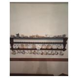Display rack with cups and saucers