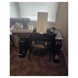 Wood sewing machine empty, variety sewing machine