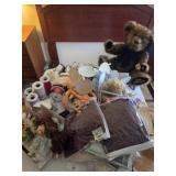 Doll parts, doll stands, china doll heads +