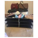 Shoe rack, travel bags