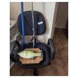 Chair, cane, fish