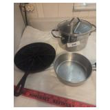 Cast iron corn bread skillet, 2 pans