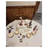 2 sets cream/sugar, duck napkin rings, plastic