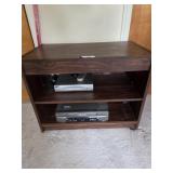 TV entertainment center, VCR, DVD player