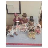 10 dolls mixture