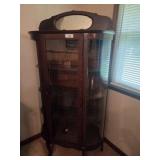 Bow front china cabinet