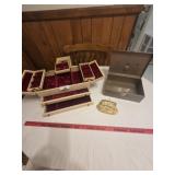 Large jewelry box, change purse, metal box
