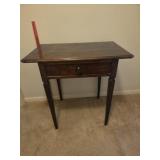 Wood side table with drawer