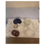 Misc glassware, plate, bowl sets