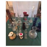Assortment of flower vases