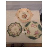 3 porcelain serving bowls