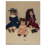 German composition doll, leather body porcelain