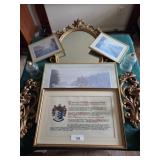 Scounces, mirror, 4 pictures