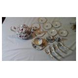Group of China - teapot - rice spoons