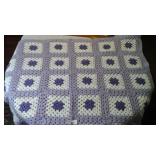 Handmade throw - 54 in x 41 in lavender, purple,