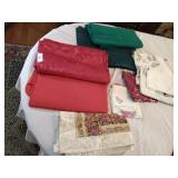 Group table cloths, place mats