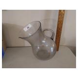 Large glass pitcher/jug