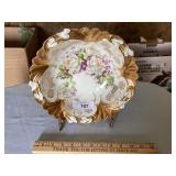 Floral gold rimmed floral bowl Germany