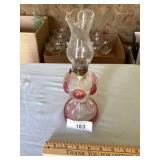 10' tall Kings Crown design oil lamp