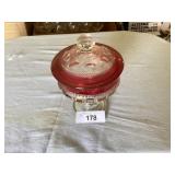 7' tall Kings Crown candy dish