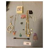 Group of costume jewelry