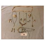 Assorted costume jewelry
