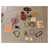 Assortment of costume jewelry