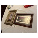 two framed prints