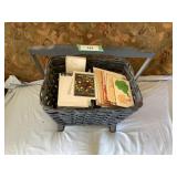 Basket of various greeting & thank you cards