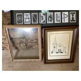 3 frames (one is Hustonville Baptist Church)