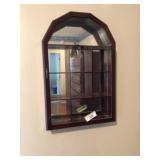Wall-Mounted Wooden Curio Display Cabinet 24' T x