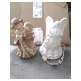 Angel Light Statue & Wind Up Music Box Angel