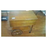 Maple serving cart 18 in x 30 in x 29 in tall