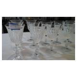 12  7.5 in Fostoria wine goblets
