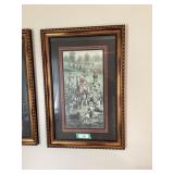 Fox hunt print in same design frame as #109 (same