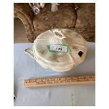 Johnson Bros. Soup bowl (has a chip hole). NO