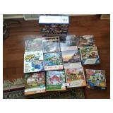 Assorted Jigsaw Puzzles & Trays