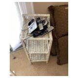 12' square x 30' tall wicker stand & 2 phones
