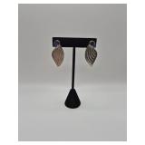 Sajen Sterling 925 Earrings with Blue Stone - 15.6