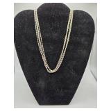 Sterling 925 Milor Layered Necklace  - 28.7 Grams