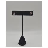 Gold Tone Earrings Marked Korea w 14K Backs