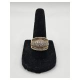 Sterling Gold Wash Ring- Size 7.75- 7.5 Grams