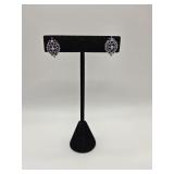 14KT Gold Sapphire Earrings- 3.5 Grams