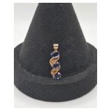 14KT Gold Tanzanite Pendant- 1.2 Grams- Marked