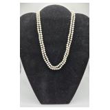 Pearl Necklace with 14K Gold Clasp  - 8' long