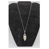 Sajen Sterling 925 Druzy Glass Bead Necklace-