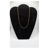 14K Gold Chain marked 585 - .7 Grams  - 9.5' long