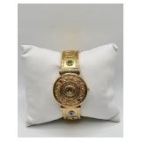 P.O.V. Quartz Bangle Watch Gold Tone