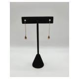 14 KT Gold Earrings- .8 Grams- Marked On Stems