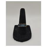 10KT Blue Topaz Ring- 2.3 Grams